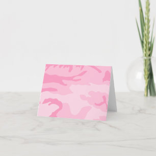 Roze camouflagekaarten kaart