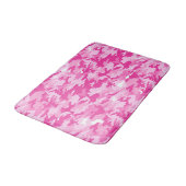Roze Camouflagepatroon – Borstkankerbewustzijn Badmat (Gekanteld)