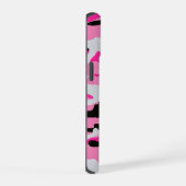Roze Camouflagepatroon iPhone 15 Case (Rechterkant)