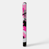 Roze Camouflagepatroon iPhone Hoesje (Linkerkant)