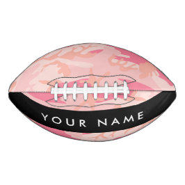 Roze camouflagepatroon, Jouw naam, personaliseren American Football