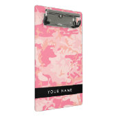 Roze camouflagepatroon, Jouw naam, personaliseren Mini Klembord (Schuin)