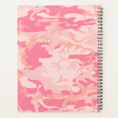 Roze camouflagepatroon, Jouw naam, personaliseren Planner (Achterkant)