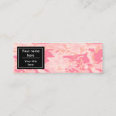 Roze camouflagepatroon, leger, leger mini visitekaartje (Achterkant)