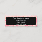 Roze camouflagepatroon, leger, leger mini visitekaartje (Voorkant)