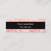 Roze camouflagepatroon, leger, leger mini visitekaartje (Achterkant)