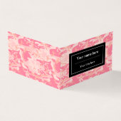 Roze camouflagepatroon, leger, leger visitekaartje (Buitenkant)