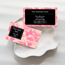 Roze camouflagepatroon, leger, leger visitekaartje