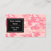 Roze camouflagepatroon, leger, leger visitekaartje (Achterkant)
