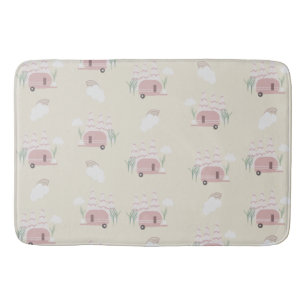 Roze Camper Aards Patroon     Badmat