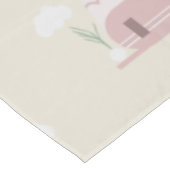 Roze Camper Aardse Patroon   Tafelkleed (Gekanteld)