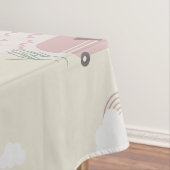 Roze Camper Aardse Patroon   Tafelkleed (Voorbeeld)