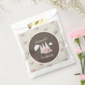 Roze Camper Camping Birthday Party Bedankzakje (Gezegeld)