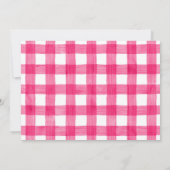 Roze Camping Wood Flannel Post Kaart Birthday (Achterkant)