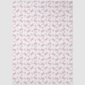 Roze Candy Cane Kerstpatroon Gift Wrap Tissuepapier (Voorkant)