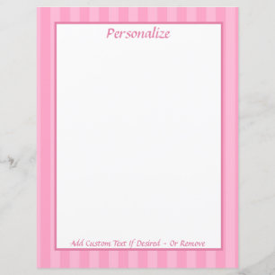 Roze Candy Cane Leuk Personaliseer briefpapier