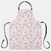 Roze Candy Cane & Sneeuwvlok Kerstmis Schort (Voorkant)