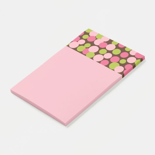 Roze Candy Stippen Post It Notities Post-it® Notes (Schuin)