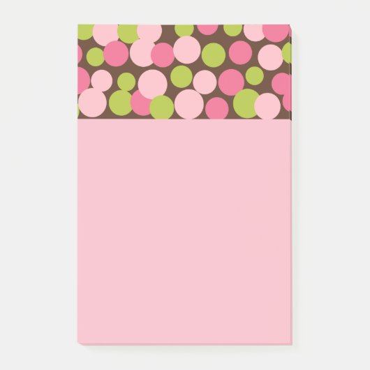 Roze Candy Stippen Post It Notities Post-it® Notes (Voorkant)