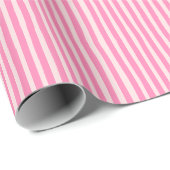 Roze Candy Strepen Cadeaupapier (Rol Hoek)