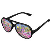 Roze Candyland Aviator Zonnebril (Gekanteld)