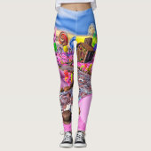 Roze Candyland Leggings (Voorkant)