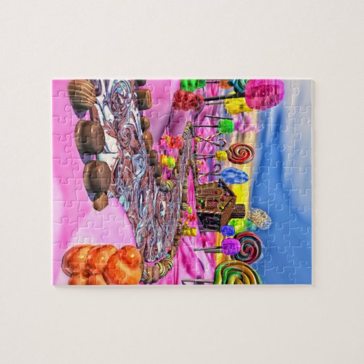 Roze Candyland Legpuzzel (Horizontaal)