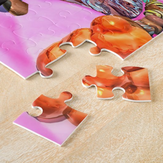 Roze Candyland Legpuzzel (Zijkant)