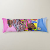 Roze Candyland Lichaamskussen (Achterkant)