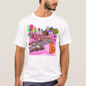 Roze Candyland T-shirt (Voorkant)