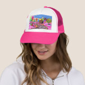 Roze Candyland Trucker Pet (In situ)