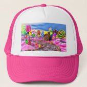 Roze Candyland Trucker Pet (Voorkant)