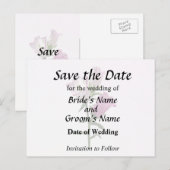 Roze Canterbury Bells Aankondigingskaart (Voorkant / Achterkant)