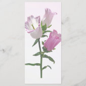 Roze Canterbury Bells Menu (Achterkant)