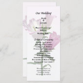 Roze Canterbury Bells Programmakaart (Voorkant / Achterkant)