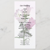 Roze Canterbury Bells Programmakaart (Voorkant)