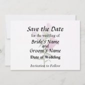 Roze Canterbury Bells Save The Date (Voorkant)