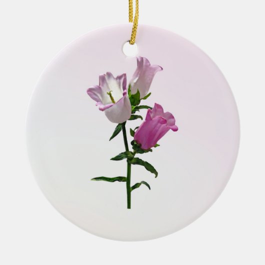 Roze Canterbury-klokjes Keramisch Ornament (Voorkant)