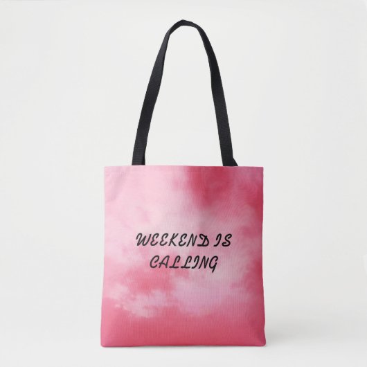 roze canvas tas\canvas tas met tekst\ttas voor wee (Voorkant)