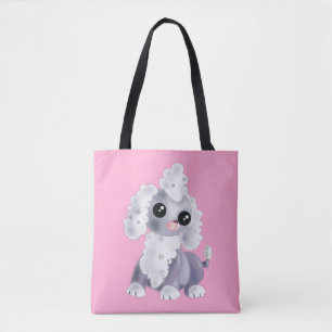 Roze Canvas tas met Schattigee Pet Dog -