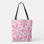 Roze Canvas tas van grapefruitjes (Achterkant)