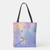 Roze Canvas tas van knoflook (Achterkant)
