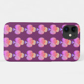 Roze canvasklaver Case-Mate iPhone case (Achterkant (horizontaal))