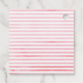 Roze carnaval Birthday Sticker Bedankjes Labels (Achterkant)