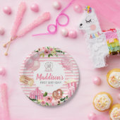 Roze carnaval bord op jaarbasis (Feest)