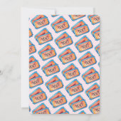 Roze Carnaval Circus 1e Verjaardag Bash Kaart (Achterkant)