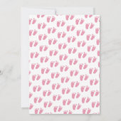 Roze carnaval Circus Baby shower Kaart (Achterkant)