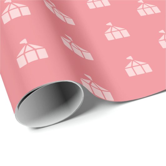 Roze Carnaval Circus Cadeaupapier (Rol Hoek)