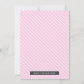 Roze carnaval Circus Girls Baby shower Kaart (Achterkant)