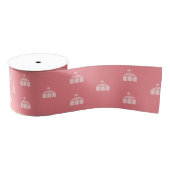 Roze Carnaval Circustent Grosgrain Lint (Spoel)